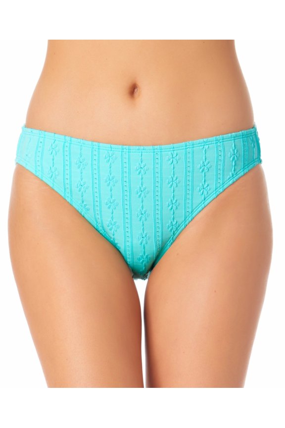 BLUE Juniors' Textured Hipster Bikini Swim Bottom, US Large