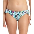 thumbnail image 1 of California Waves HANGTEN FLORAL Ruffled Hipster Bikini Swim Bottom, US Large, 1 of 2