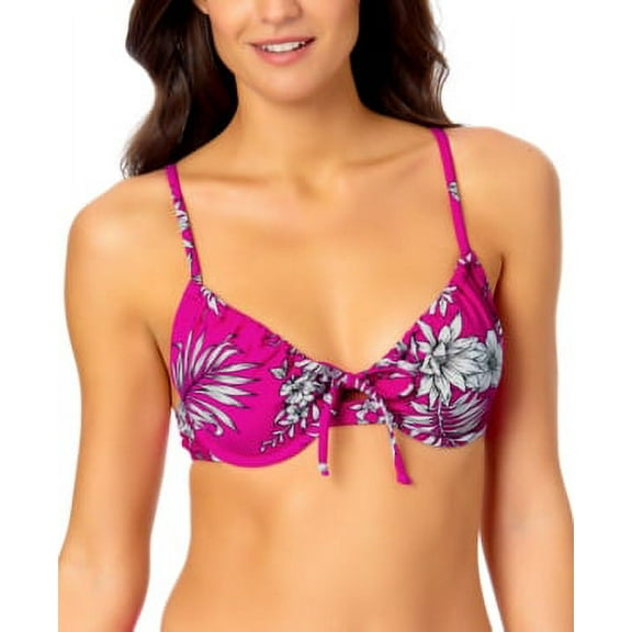 California Waves MULTI Underwire Bikini Swim Top, US Large