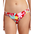 thumbnail image 1 of California Waves RED TROPICAL Printed Strappy-Side Bikini Swim Bottom, US Large, 1 of 3