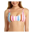 thumbnail image 1 of California Waves Womens Bralette Striped Swim Top Separates Blue XS, 1 of 2