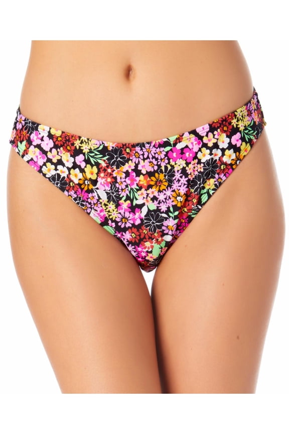Womens Juniors Hipster Floral Print Swim Bottom Separates