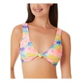 thumbnail image 1 of California Waves Womens Juniors Tie-Dye Knot Bikini Swim top, 1 of 3