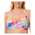 thumbnail image 1 of California Waves Womens Plus Printed Underwire Bikini Swim top, 1 of 4