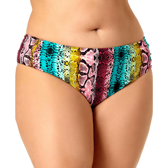 California Waves Womens Plus Size Bikini Bottoms;1X