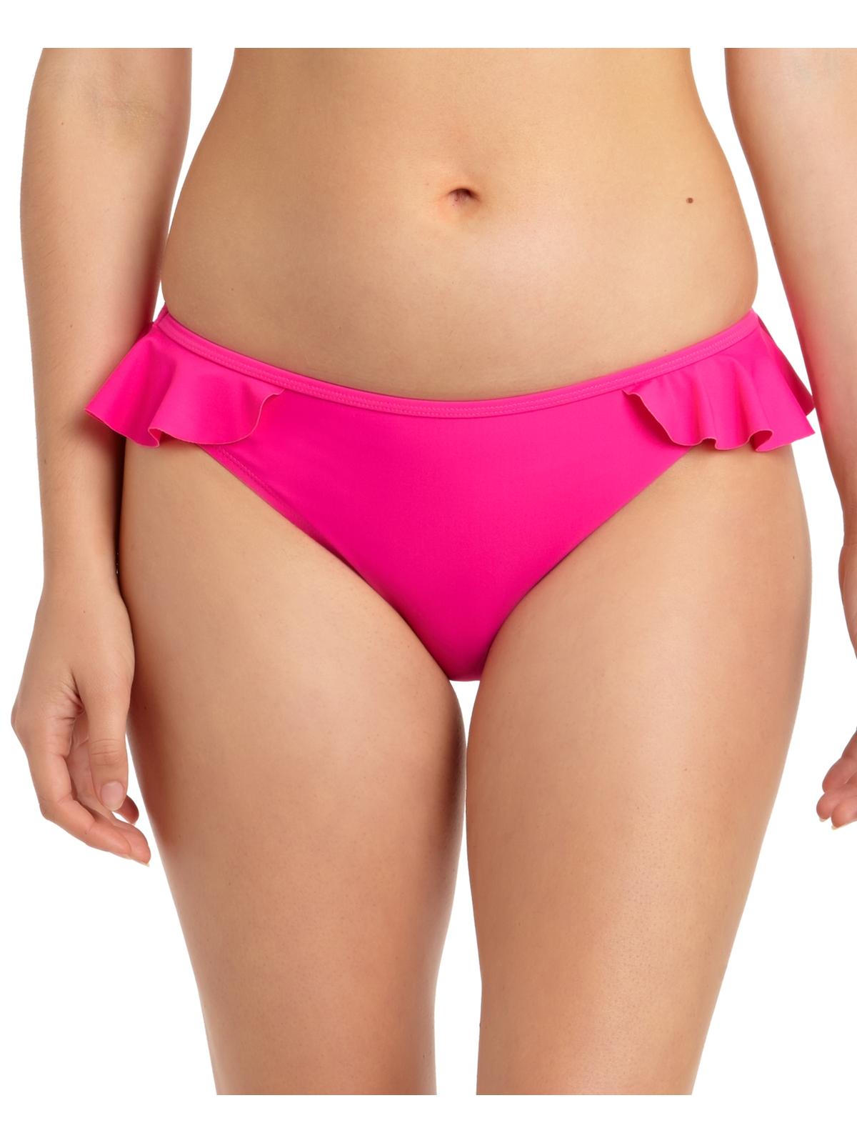 California Waves Womens Ruffled Hipster Swim Bottom Separates Pink XL - image 1 of 3