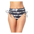 thumbnail image 1 of California Waves Womens Tie-Dye High Waist Swim Bottom Separates B/W M, 1 of 2