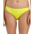 thumbnail image 1 of California Waves YELLOW Juniors' Ribbed Hipster Bikini Swim Bottom, US Medium, 1 of 3