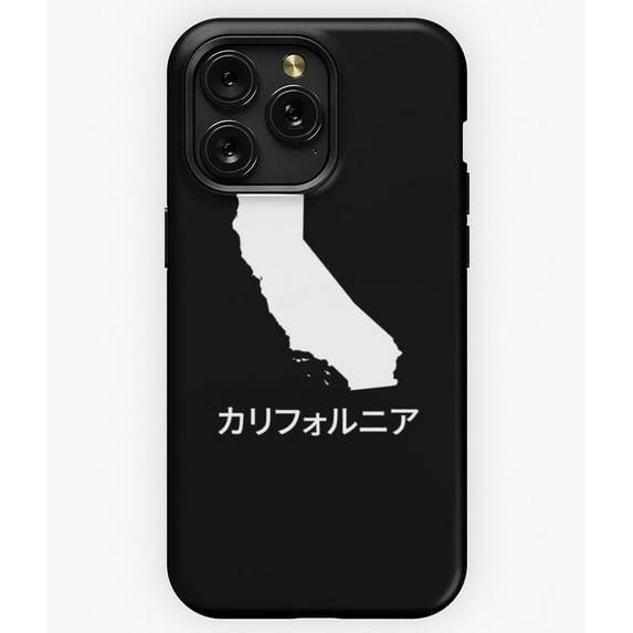 California Written in Japanese State Pride A12937 Phone Case for iPhone 11 to 17 Pro Max