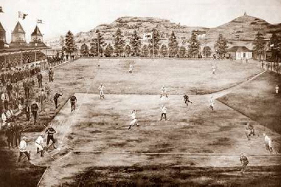 California league Baseball grounds Canvas Art - Vintage Sports (12 x 18)