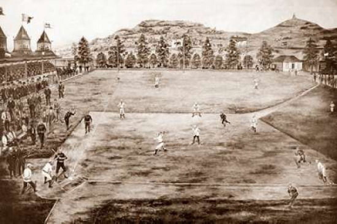 California league Baseball grounds Canvas Art - Vintage Sports (24 x 36)