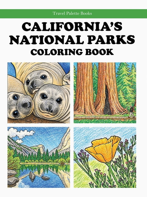 California's National Parks Coloring Book, (Paperback)