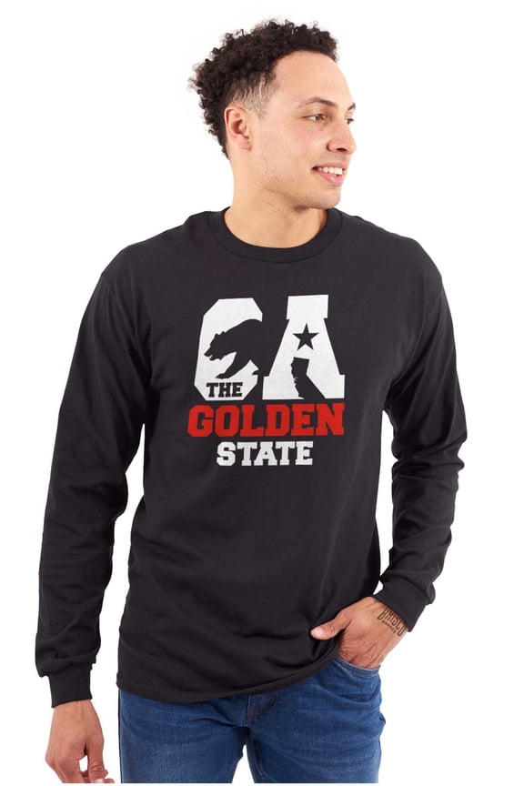 California the Golden State CA Bear Long Sleeve TShirt Men Women Brisco Brands S
