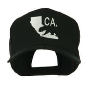 California with Bear Embroidered Cap - Black OSFM