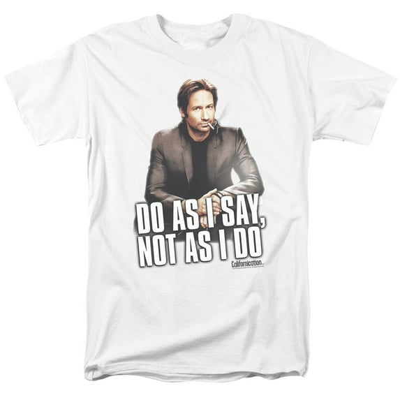 Californication Do As I Say Adult 18/1 T-Shirt White