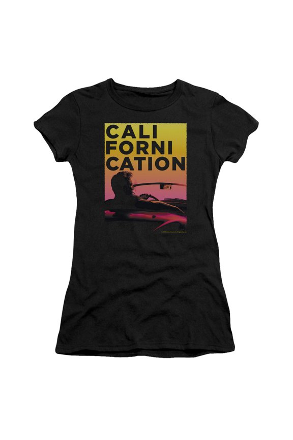 Californication - Sunset Ride - Juniors Teen Girls Cap Sleeve Shirt - Large
