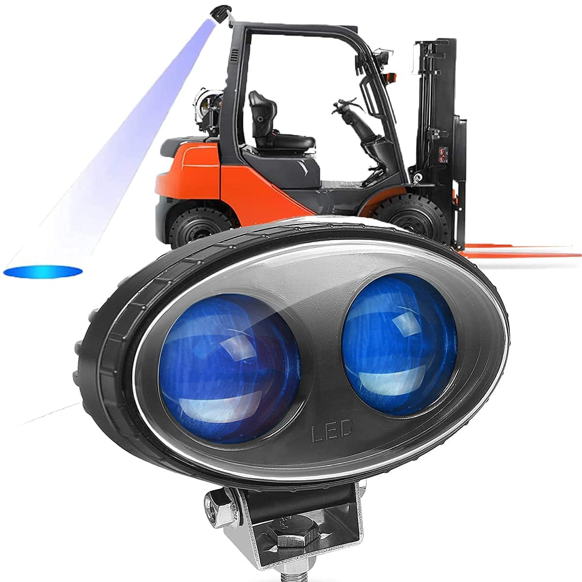Calightskit LED Forklift Safety SE33 Light Blue Forklift Lights 8W