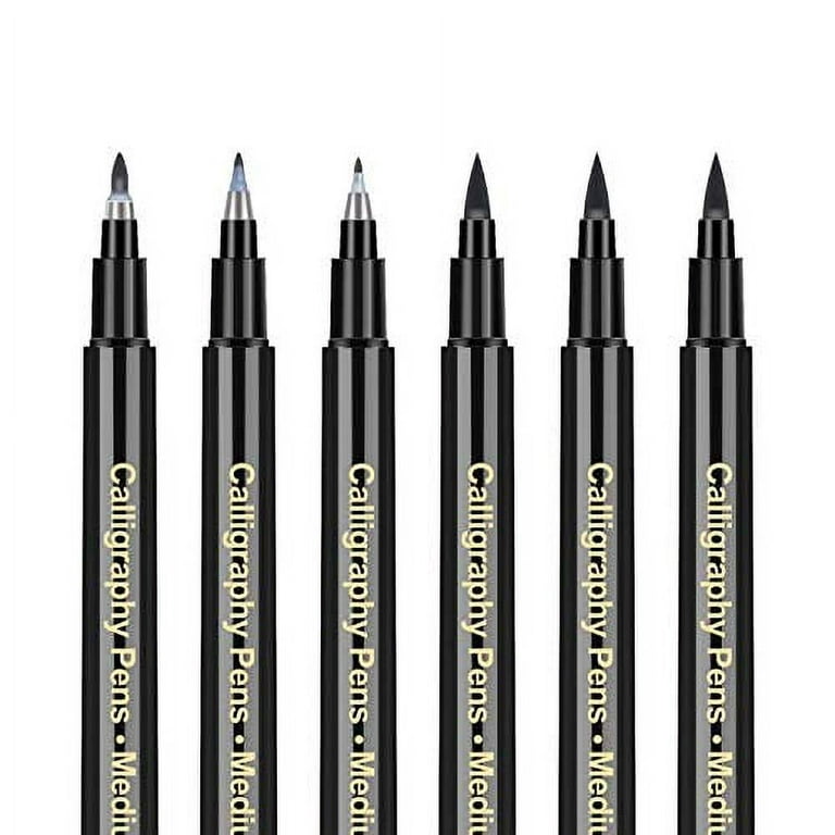 Caligraphy Pen kits for Beginners - 6 Pack Calligraphy Pens, Modern  Caligraphy Brush Pens Set for Writing, Journaling, Drawing, Letter for  Adults