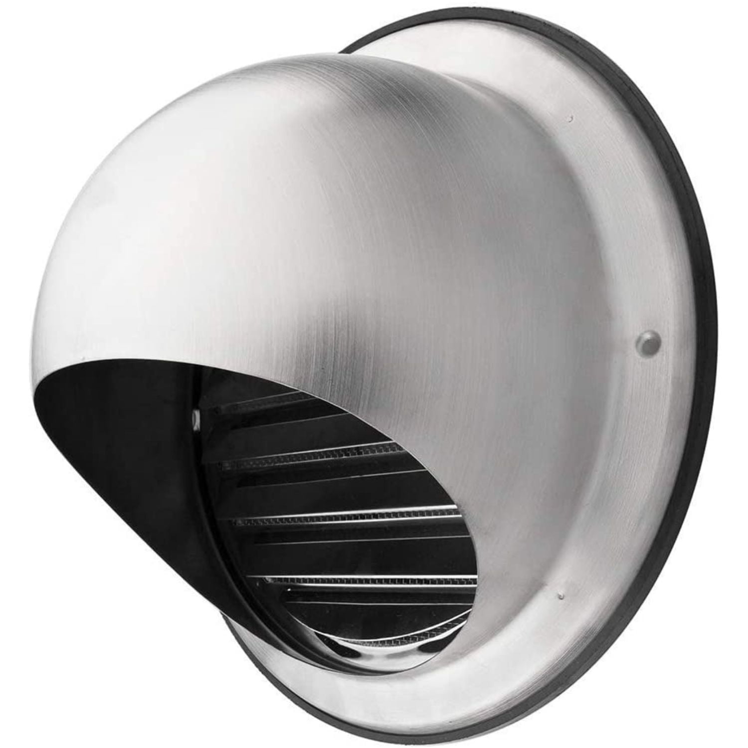 Calimaero KWG 6" inch Round Stainless Steel Outdoor Dryer Vent Cover Ventilation Grill Hood