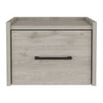 thumbnail image 1 of Calion Floating Nightstand for Bedroom | Light Gray Engineered Wood with Drawer | Space-Saving Wall-Mounted Bedside Table | 13.2" W x 13.8" D x 9.8" H | Modern &amp; Versatile, 1 of 7