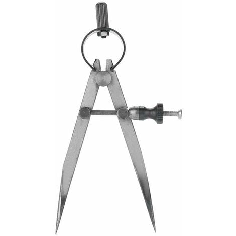 Flat Leg Divider/Compass - 150mm High Hardness Carbon Steel For Precision Metalworking & Woodworking