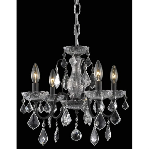 Calista Collection Pendant D17in H15in Lt:4 Dark Bronze Finish