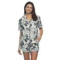 thumbnail image 1 of Calista Pajama Shorts Set (Indigo Folk, Small), 1 of 4