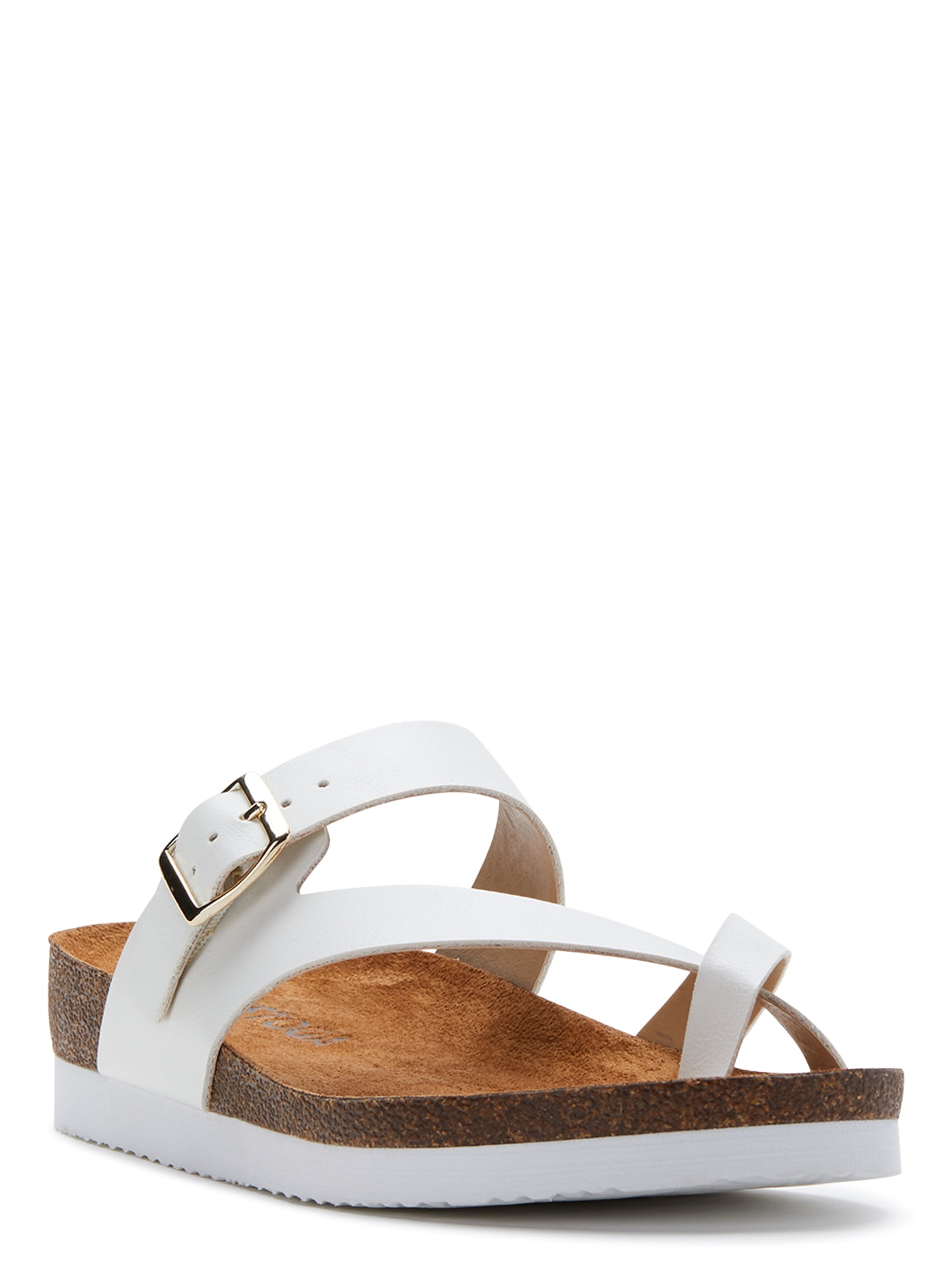 Calistoga Women's Open Back Faux Leather Wedge Sandals - Walmart.com