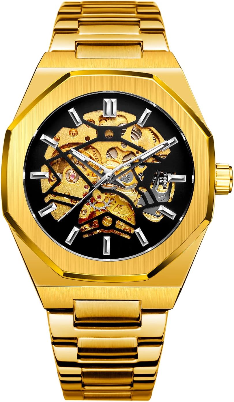 Calithe Watch, Vintage Watch V2 By Calithe Black, Watches Fashion Automatic Male Clock Stainless