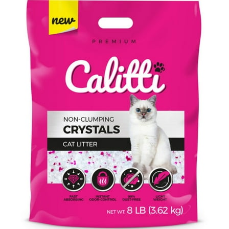 Calitti Crystals with Silica Gel, Cat Litter 8lb