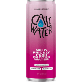 Caliwater Organic Cactus Water, Wild Prickly Pear, Single Can, Coconut Water Alternative, 12 fl oz Liquid