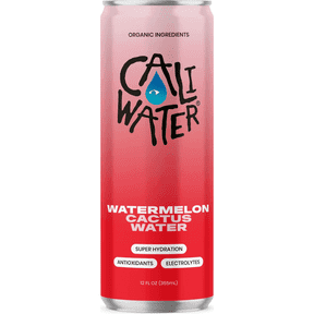Caliwater Organic Cactus Water, Watermelon, Single Can, Coconut Water Alternative, 12 fl oz Liquid Can