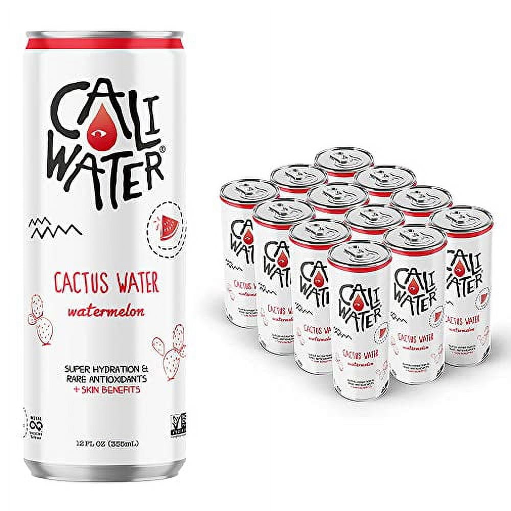 Caliwater Organic Watermelon Nopal Cactus Water with Rare Antioxidants