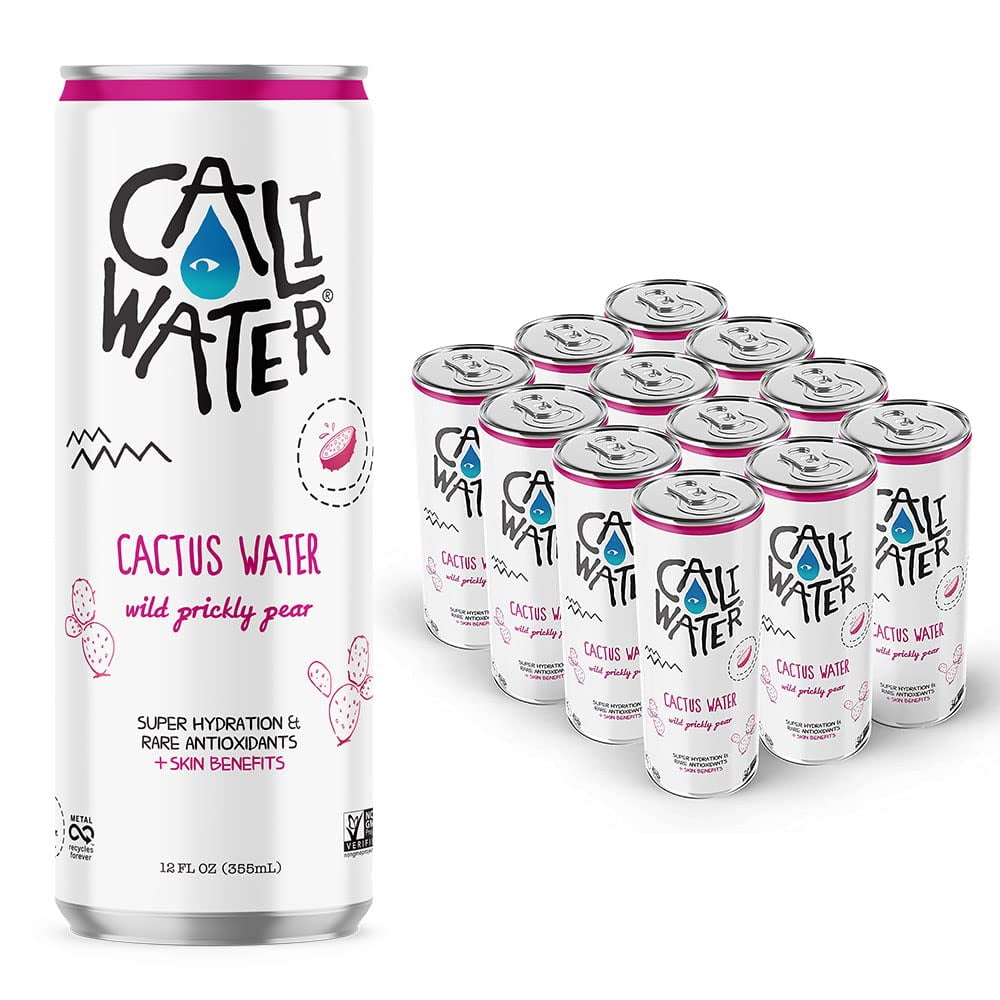 Caliwater Organic Wild Prickly Pear Nopal Cactus Water PlantBased