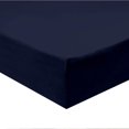thumbnail image 1 of Calking Size Fitted Sheets 100% Cotton 600 Thread Count Solid (Navy), 1 of 1