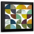 thumbnail image 1 of Calkins, Michelle 15x15 Black Modern Framed Museum Art Print Titled - Rustic Rounds 3.0, 1 of 5