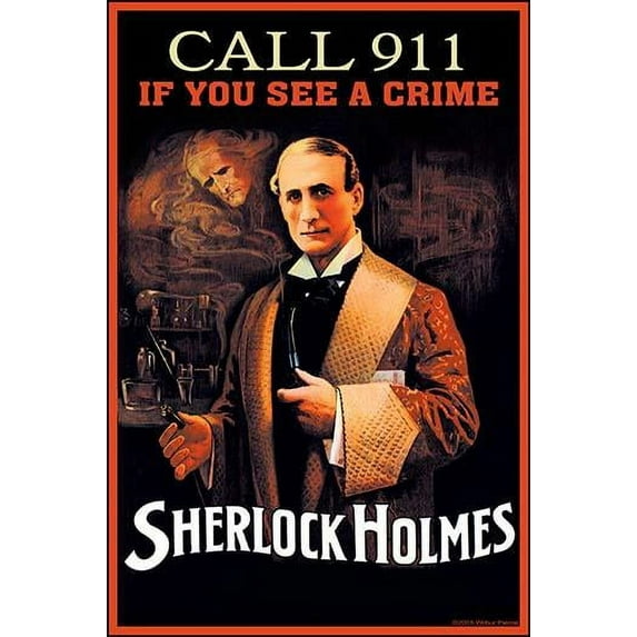 Call 911 if you see a Crime- Fine Art Canvas Print (20" x 30")