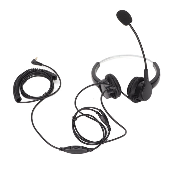 Hydanny Call Center Headset 3.5mm Plug Wired Computer Headphone with Noise Canceling Mic for Telephone Laptop PC Tablet