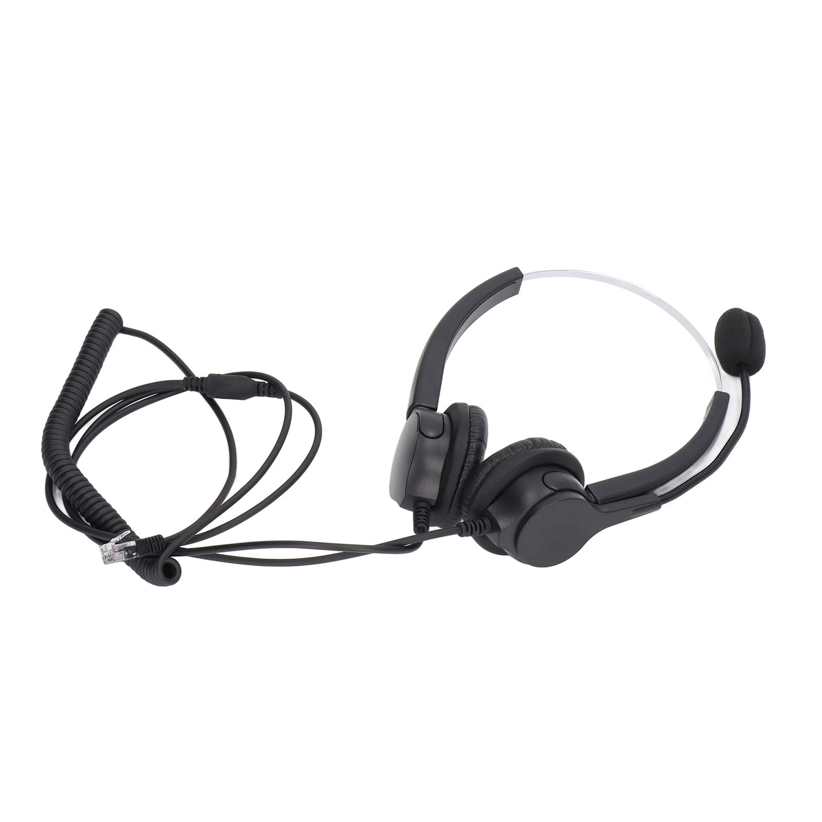 Call Center Headset Adjustable Wired Noise Cancelling Customer Service Headset for RJ9 Headset