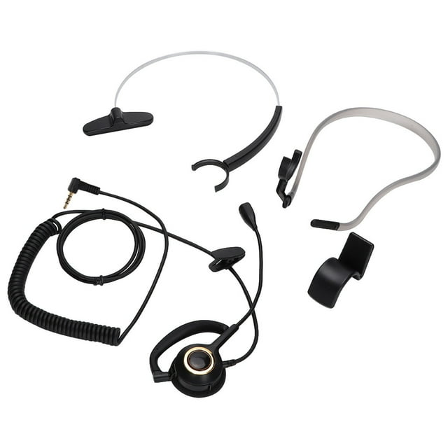 Call Center Headset with Mic Rear Mounted Noise Canceling Customer Service Headset 3.5mm