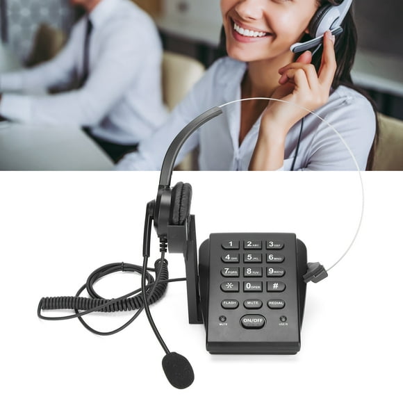 Call Center Phone With Headset, Noise Cancelling, Clear Voice, Adjustable Volume, Office/Home Use