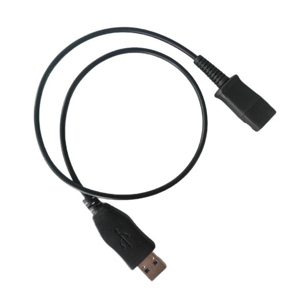 Call Center Quick Disconnect QD Cable to USB Adapter for Quick Disconnect (QD) for PC Laptop Softphone Accessories
