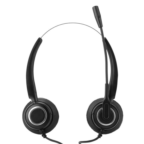 Call Center Telephone Headset, Call Center Headset RJ9, Phone Headset RJ9 Call Center Headset With Noise Cancelling Mic, For Professional Call Box, Corded Phones