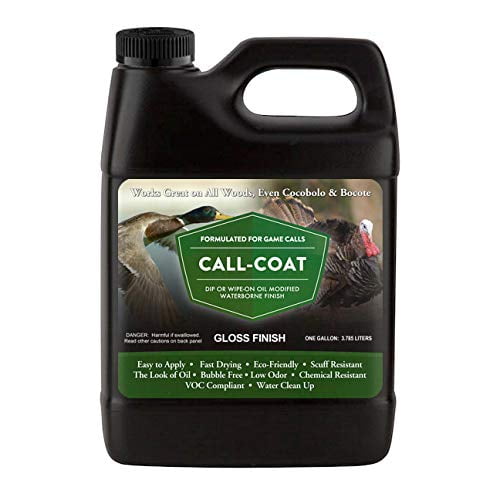 Call-Coat Game Call Wood Gloss Finish Quart  Gloss Sealer and Finish, Fast-Drying and Scratch Resistant