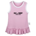 thumbnail image 1 of Call of Daddy, Mom Ops Funny Dresses For Baby, Newborn Babies Skirts, Infant Princess Dress, 0-24M Kids Graphic Clothes (Pink Sleeveless Dresses, 6-12 Months), 1 of 4