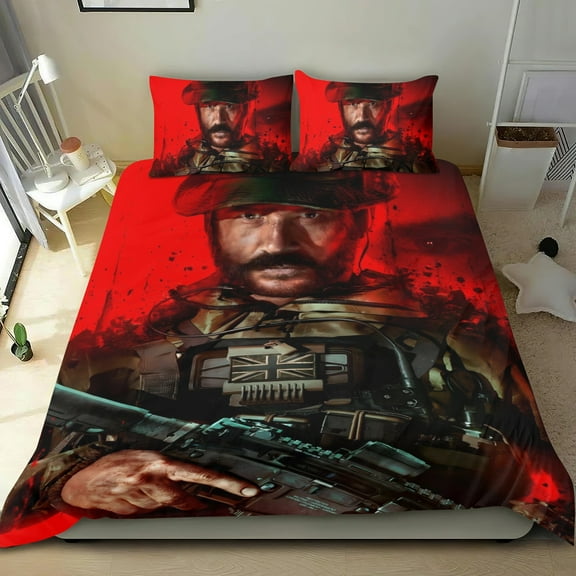 Call Of Duty -themed Bed Sheet Set Three Piece Set Comfortable And Skin Friendly Unique Design Home Decor Gifts For Family Friends fans36x75Inches90cm*190cm