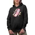 thumbnail image 1 of Call Me, 90s Retro Phone Valentine's Day Merch Gift, Black Hooded Sweatshirt or Hoodie, XL, 1 of 5