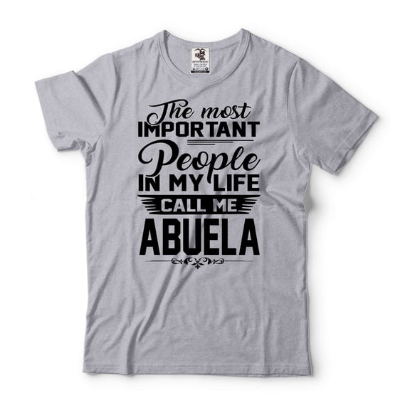 Call Me Abuela Shirt Abuela Gifts Mother's Day Abuela Shirt Grandmother Shirt Grandma Gifts (X-Large Grey)