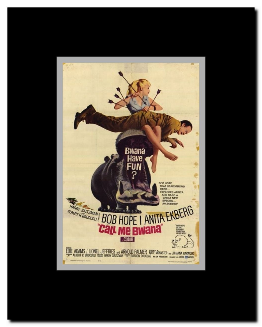 Call Me Bwana Framed Movie Poster