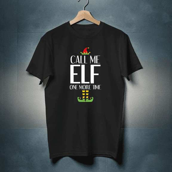 Call Me Elf Funny Movie Quote Christmas Costume Retro Vintage T Shirt for Men and Women, up to 5XL